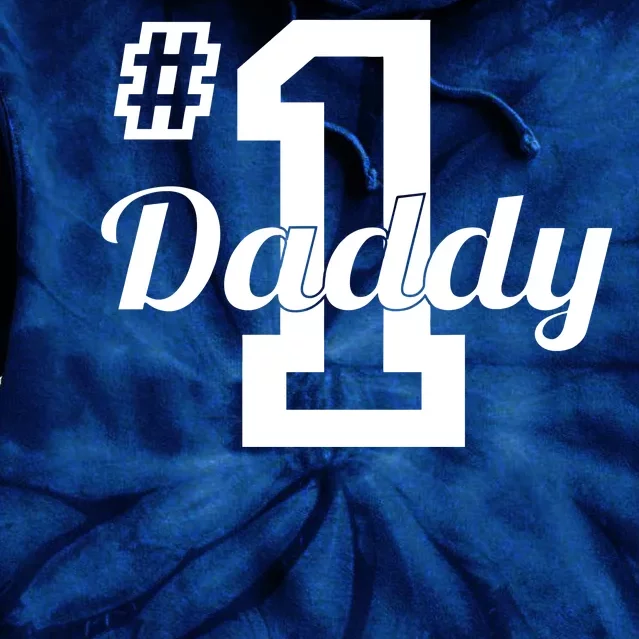 Number One Dad Tie Dye Hoodie