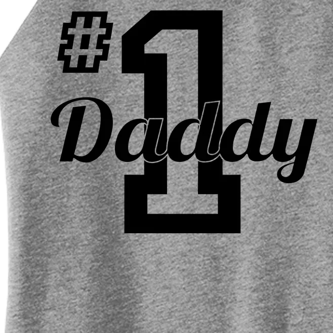 Number One Dad Women’s Perfect Tri Rocker Tank