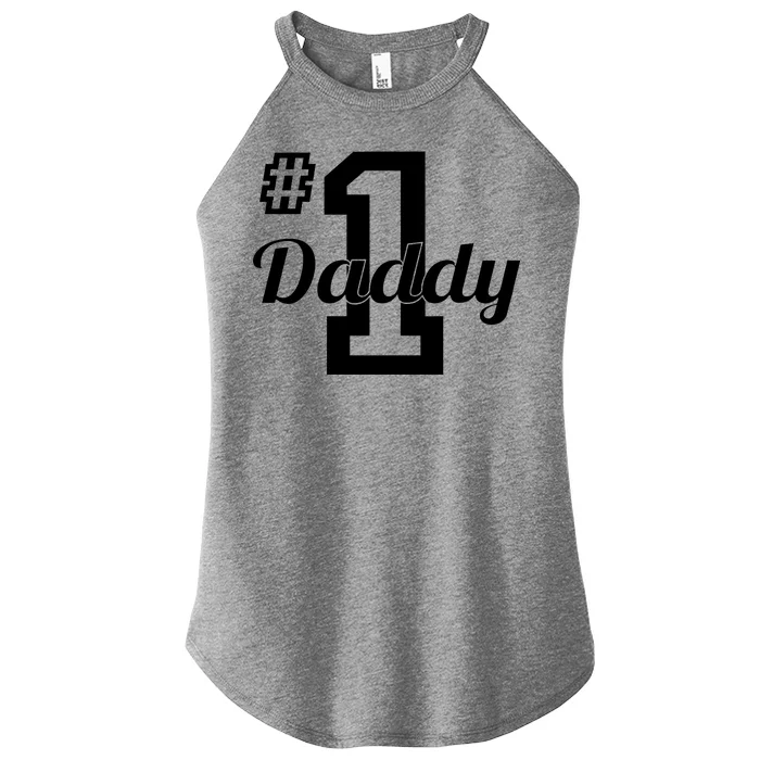 Number One Dad Women’s Perfect Tri Rocker Tank