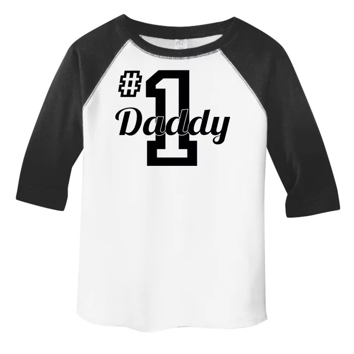 Number One Dad Toddler Fine Jersey T-Shirt