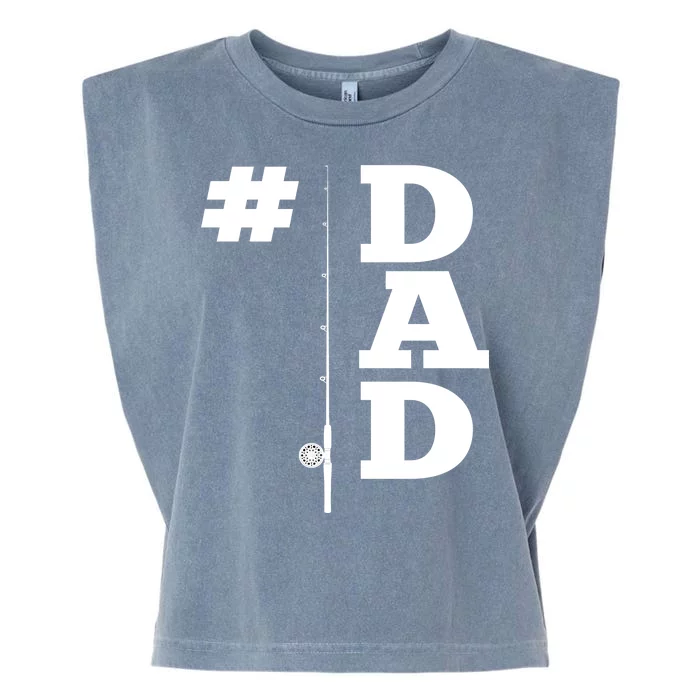 Number One Fishing Dad Garment-Dyed Women's Muscle Tee