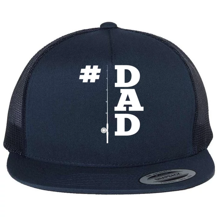 Number One Fishing Dad Flat Bill Trucker Hat