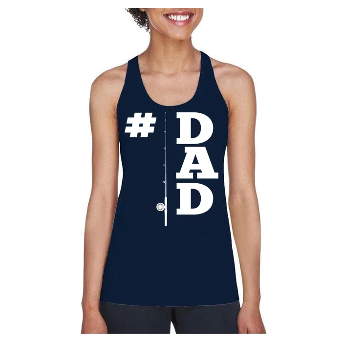 Number One Fishing Dad Women's Racerback Tank