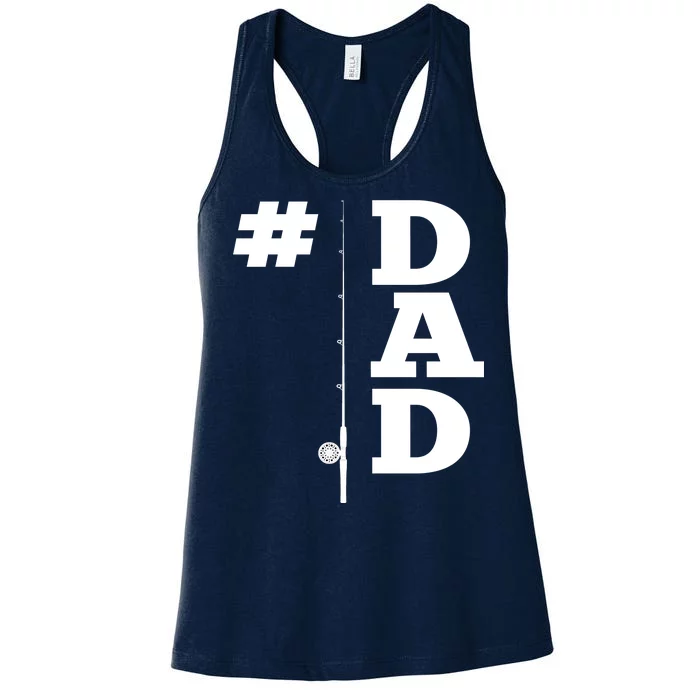 Number One Fishing Dad Women's Racerback Tank