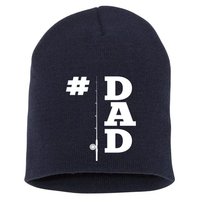 Number One Fishing Dad Short Acrylic Beanie