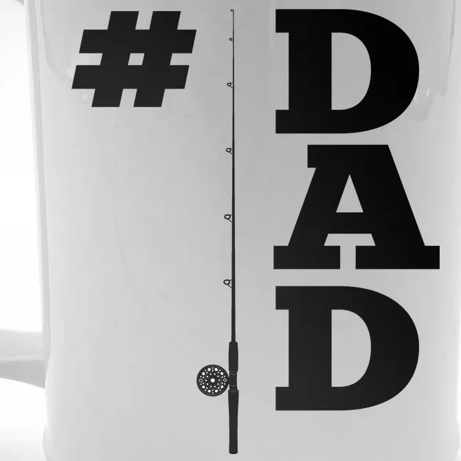 Number One Fishing Dad Front & Back Beer Stein