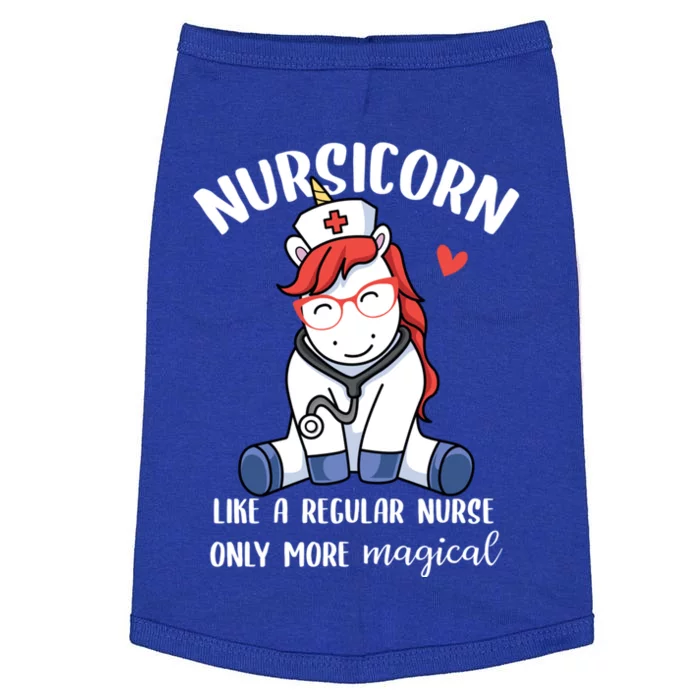 Nursicorn Unicorn Nurse Nursing Magical Rn Gift Doggie Tank