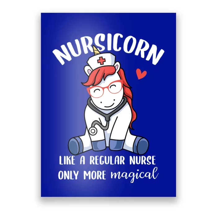 Nursicorn Unicorn Nurse Nursing Magical Rn Gift Poster