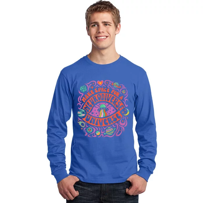 Neurodiverse Universe Neurodiversity Adhd Autism Awareness Tall Long Sleeve T-Shirt