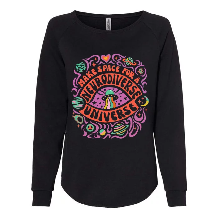 Neurodiverse Universe Neurodiversity Adhd Autism Awareness Womens California Wash Sweatshirt