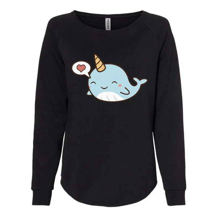 Narwhal Unicorn Of The Sea Kids Women Gifts Womens California Wash Sweatshirt