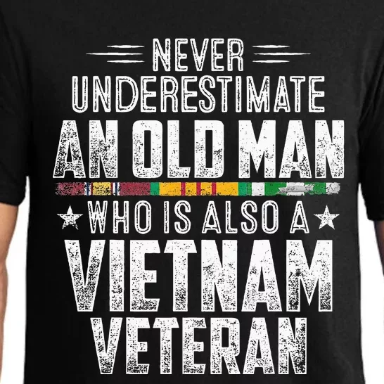 Never Underestimate OLD MAN Vietnam Veteran Dad Grandpa Pajama Set