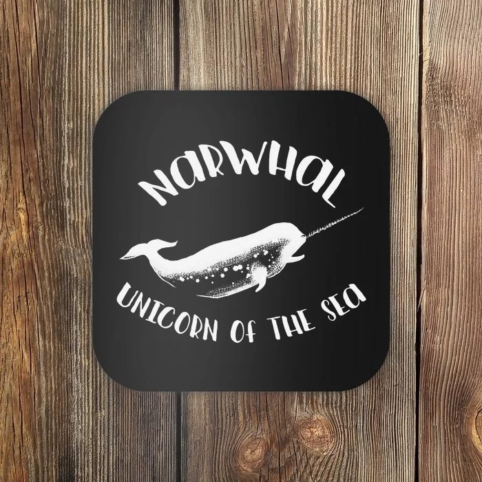 Narwhal Unicorn Of The Sea Animal Creature Funny Coaster