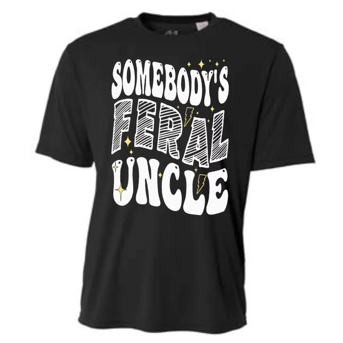 New Uncle or Uncle To Be Somebody's Feral Uncle Cooling Performance Crew T-Shirt