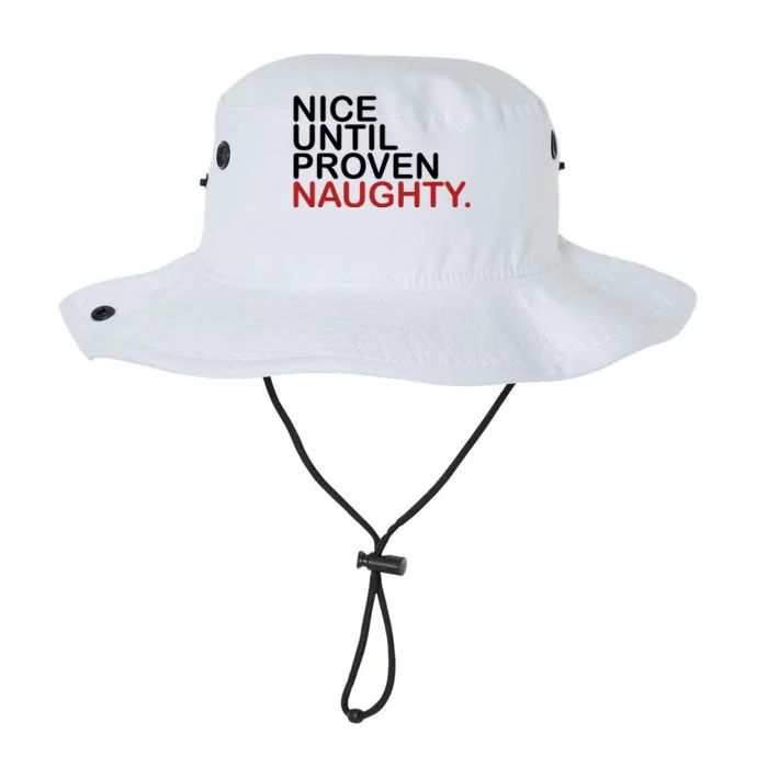 Nice Until Proven Naughty Funny Christmas Legacy Cool Fit Booney Bucket Hat