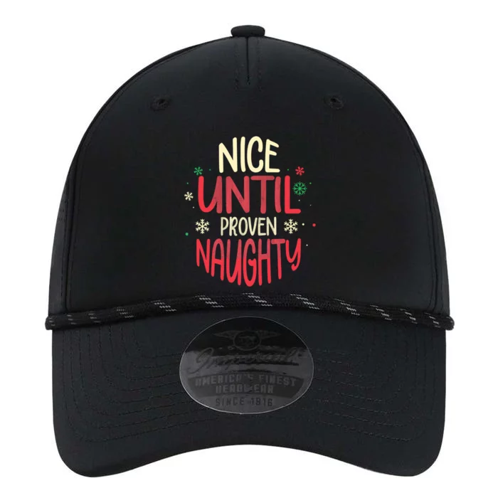 Nice Until Proven Naughty Christmas Holiday Gift Performance The Dyno Cap