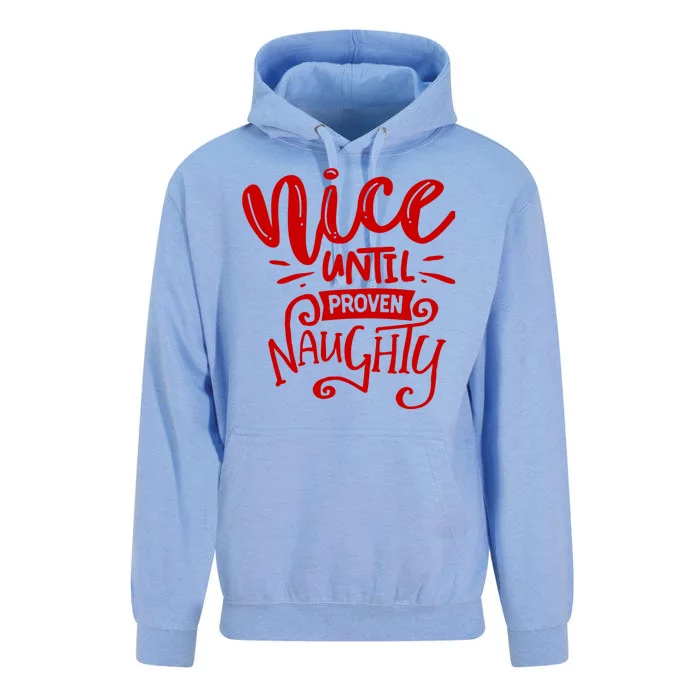 Nice Until Proven Naughty Unisex Surf Hoodie