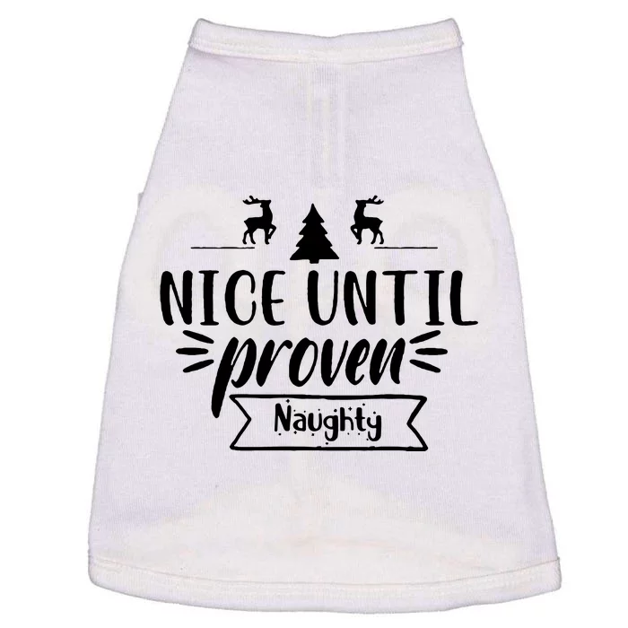 Nice Until Proven Naughty Doggie Tank