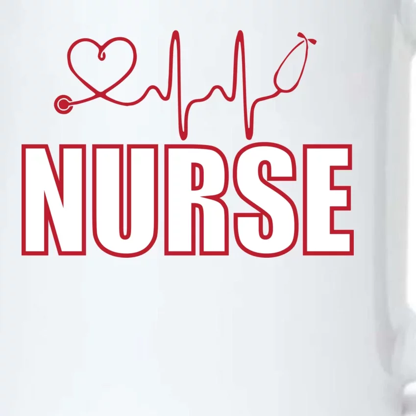 Nurse Heartbeat Logo Black Color Changing Mug