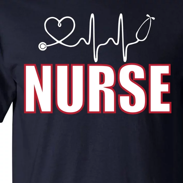 Nurse Heartbeat Logo Tall T-Shirt