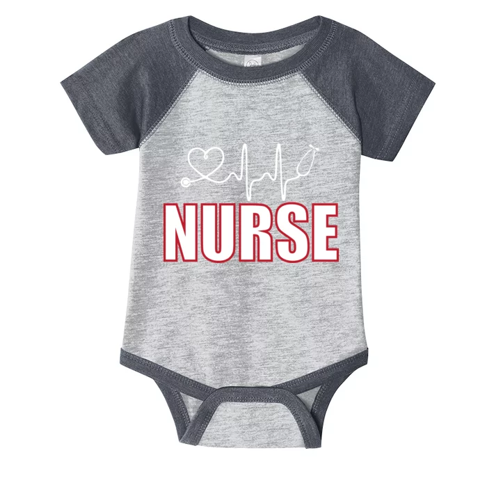 Nurse Heartbeat Logo Infant Baby Jersey Bodysuit