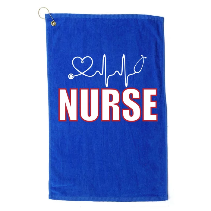 Nurse Heartbeat Logo Platinum Collection Golf Towel