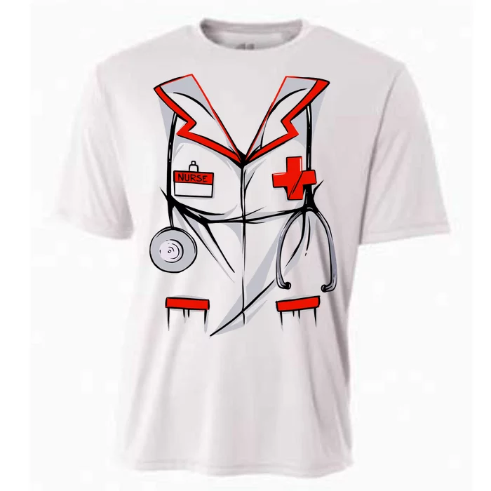 Nurse Medical Costume Suit Cooling Performance Crew T-Shirt