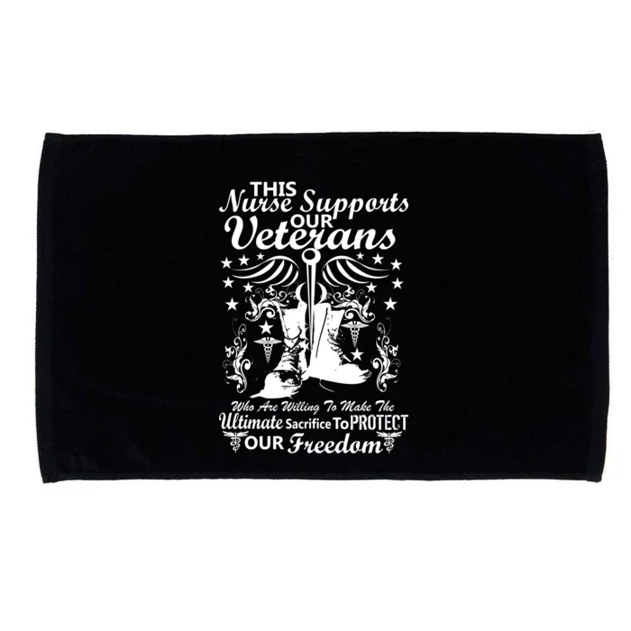 Nurse Supports Our Veterans Microfiber Hand Towel