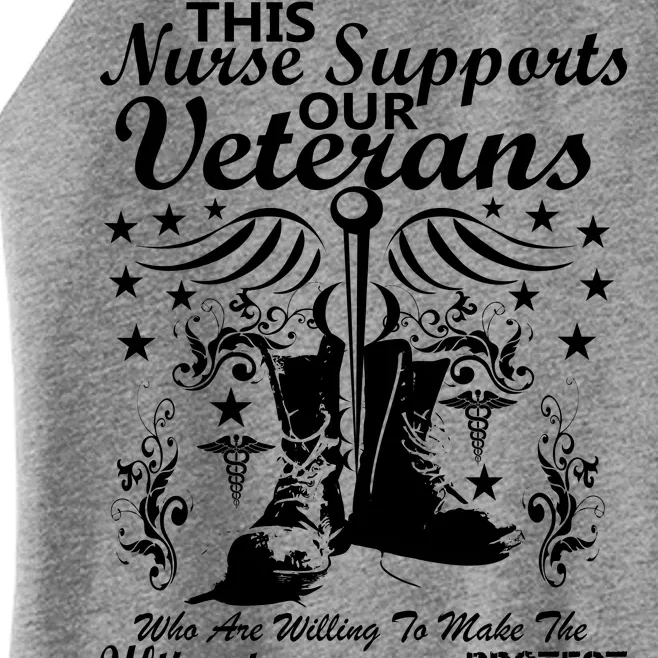 Nurse Supports Our Veterans Women’s Perfect Tri Rocker Tank