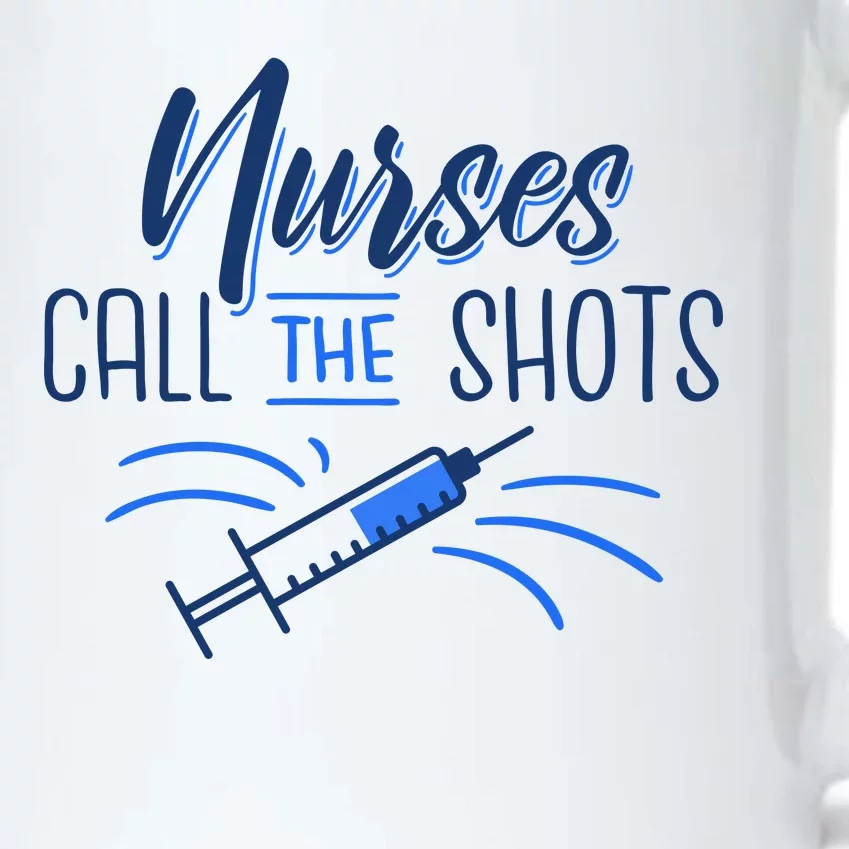 Nurses Call The Shots Black Color Changing Mug