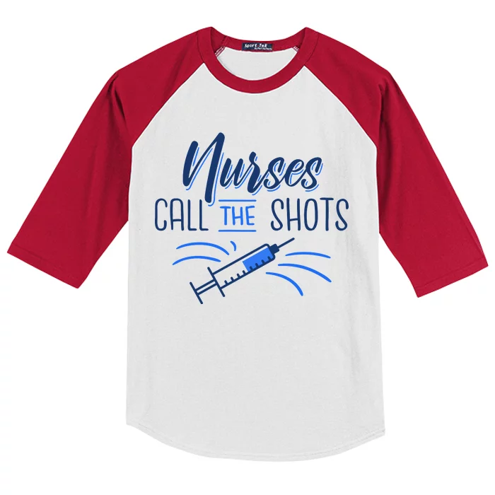 Nurses Call The Shots Kids Colorblock Raglan Jersey