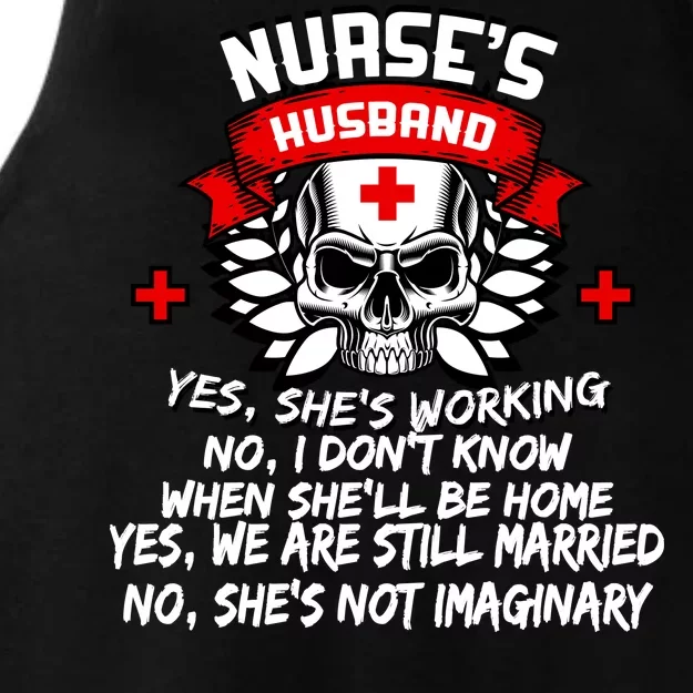 Nurse's Husband Ladies Tri-Blend Wicking Tank