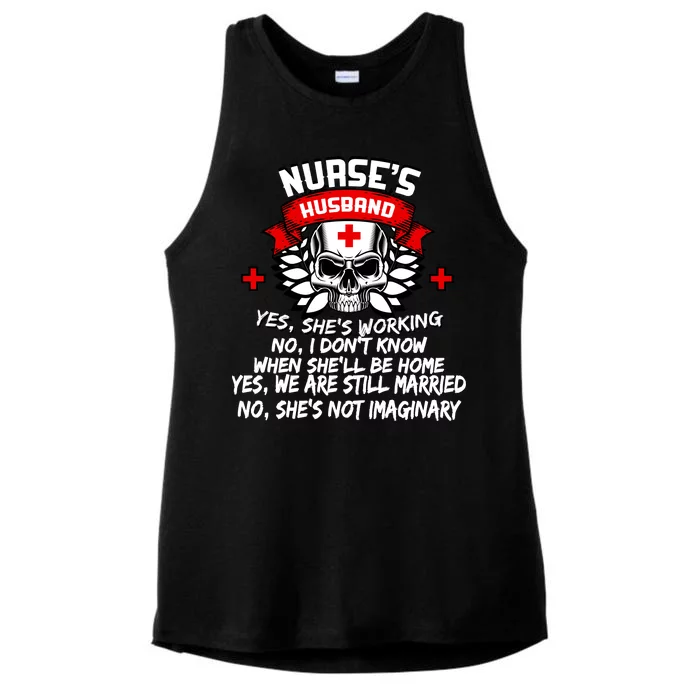 Nurse's Husband Ladies Tri-Blend Wicking Tank