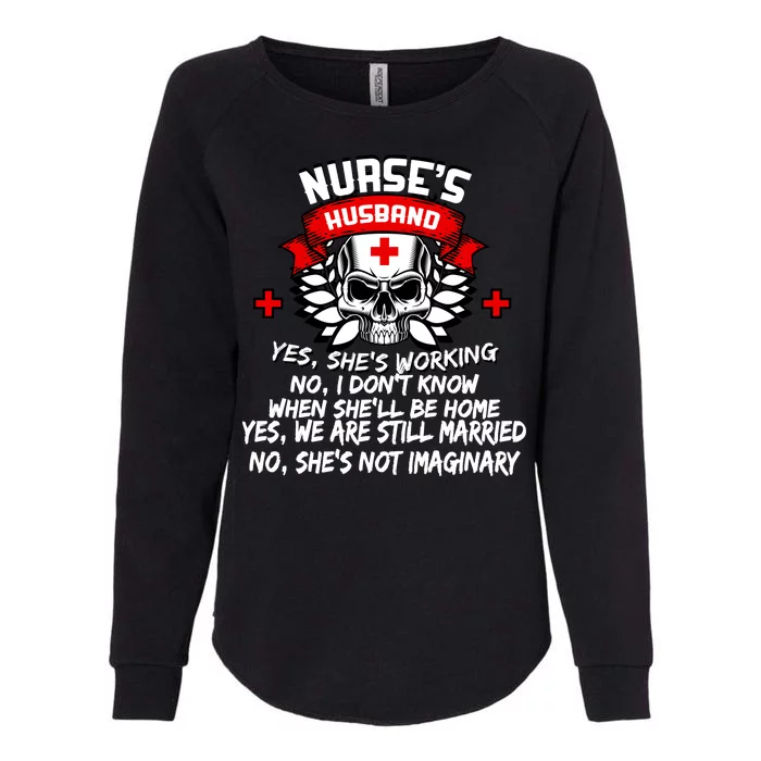 Nurse's Husband Womens California Wash Sweatshirt