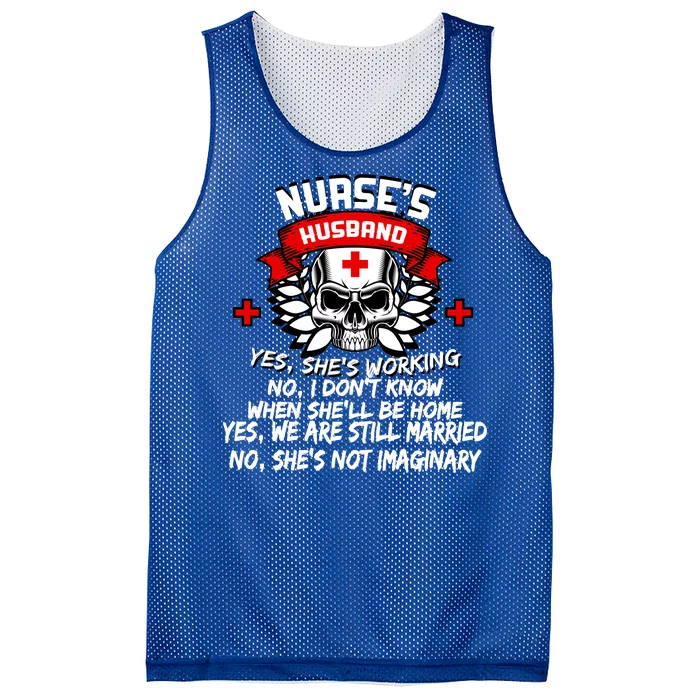 Nurse's Husband Mesh Reversible Basketball Jersey Tank