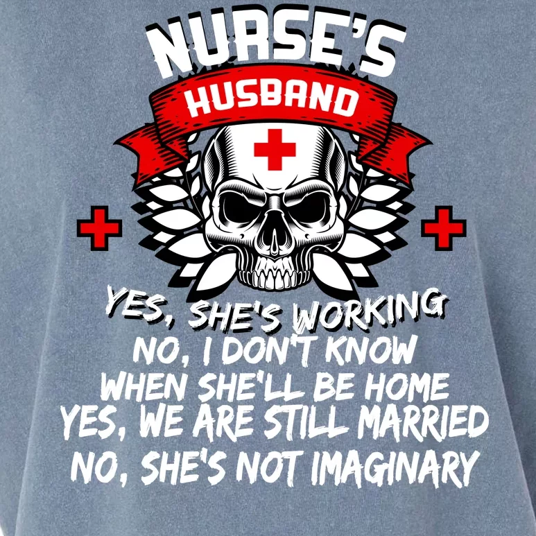 Nurse's Husband Garment-Dyed Women's Muscle Tee