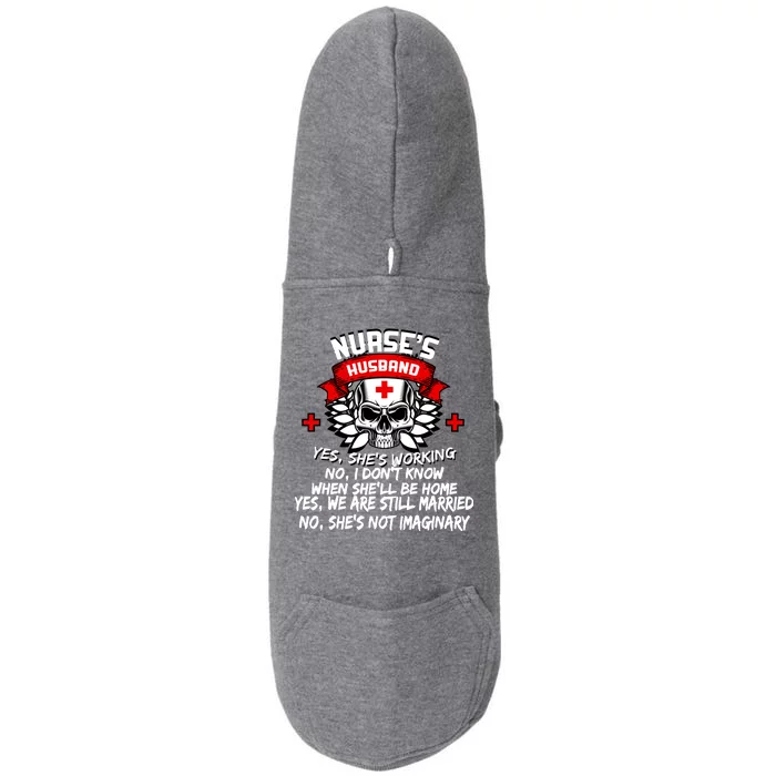 Nurse's Husband Doggie 3-End Fleece Hoodie