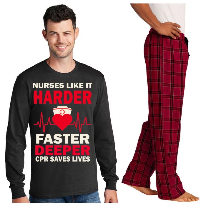 Nurses Like It CPR Save Lives Long Sleeve Pajama Set