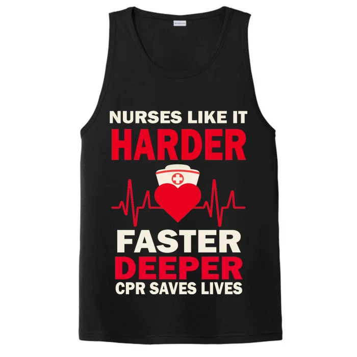 Nurses Like It CPR Save Lives Performance Tank