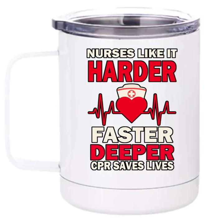 Nurses Like It CPR Save Lives Front & Back 12oz Stainless Steel Tumbler Cup