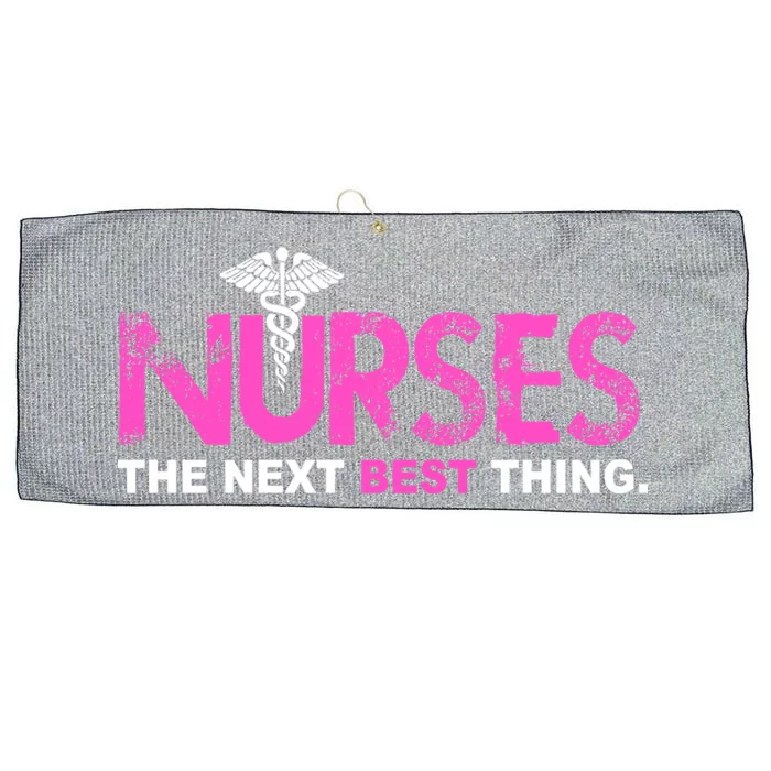 Nurses The Next Best Thing Large Microfiber Waffle Golf Towel