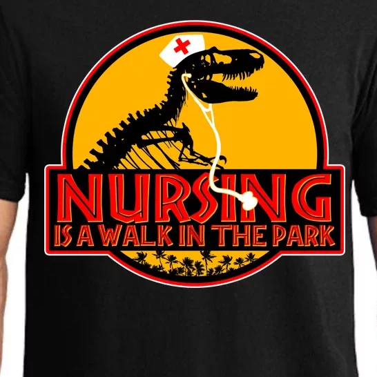 Nursing Is A Walk In The Park Funny Pajama Set