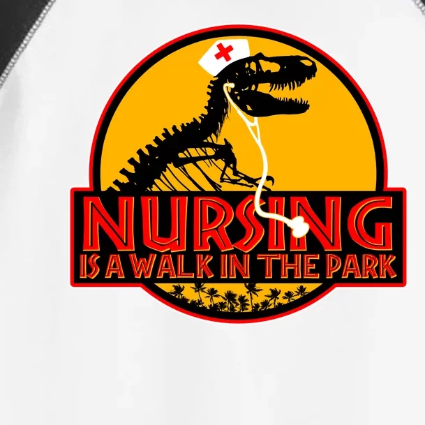 Nursing Is A Walk In The Park Funny Toddler Fine Jersey T-Shirt