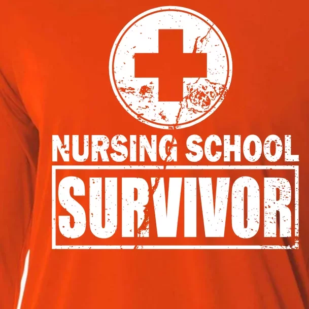 Nursing School Survivor Cooling Performance Long Sleeve Crew