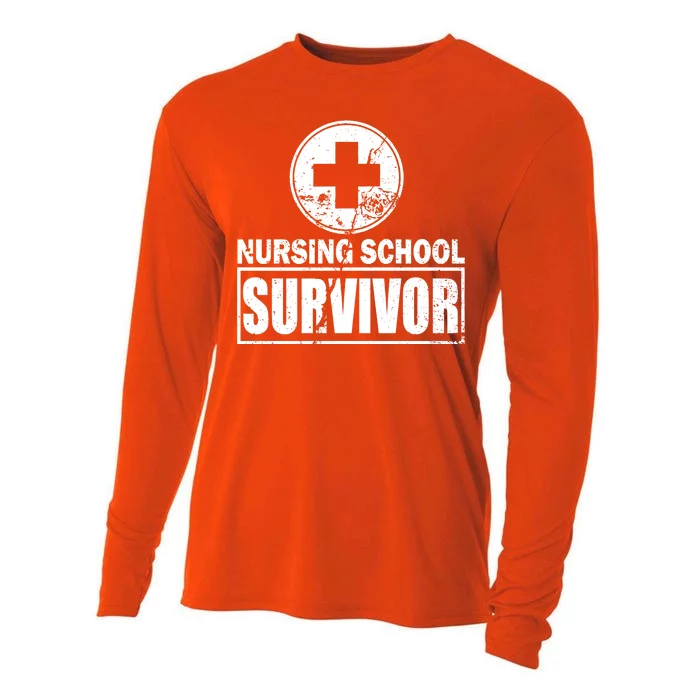 Nursing School Survivor Cooling Performance Long Sleeve Crew