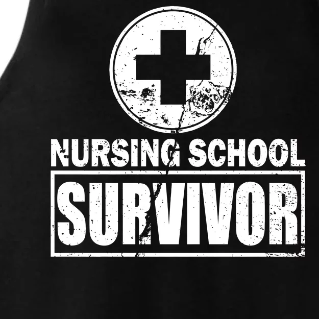 Nursing School Survivor Ladies Tri-Blend Wicking Tank