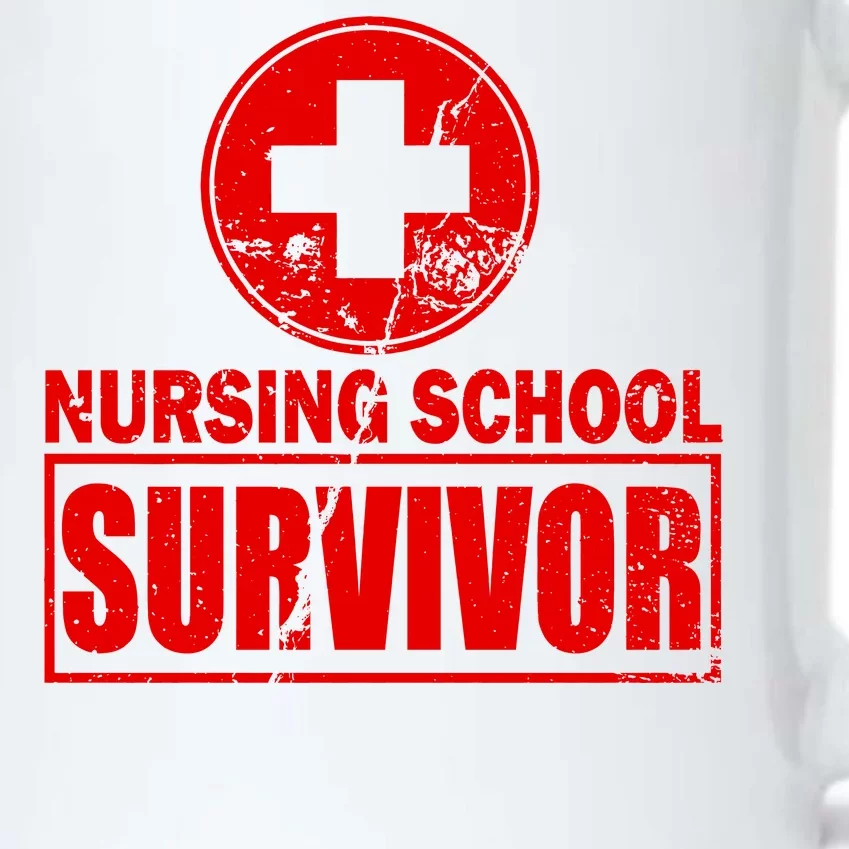 Nursing School Survivor Black Color Changing Mug