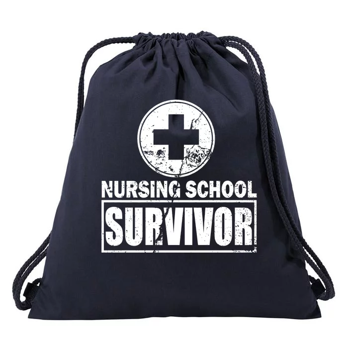 Nursing School Survivor Drawstring Bag