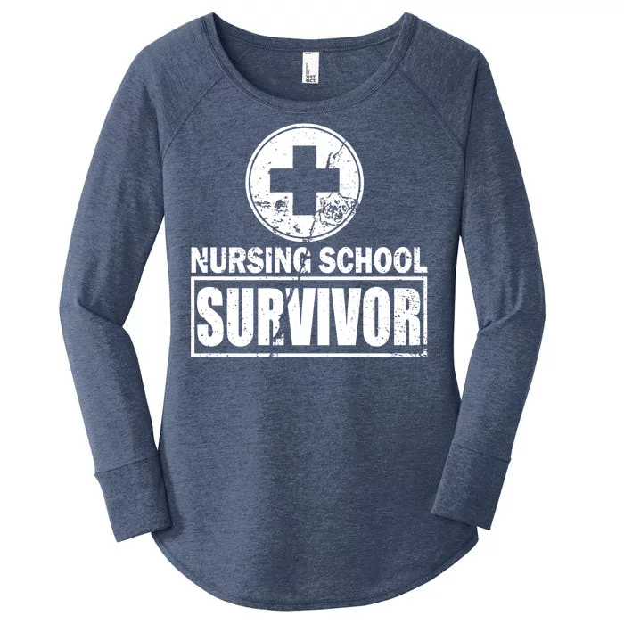 Nursing School Survivor Women's Perfect Tri Tunic Long Sleeve Shirt