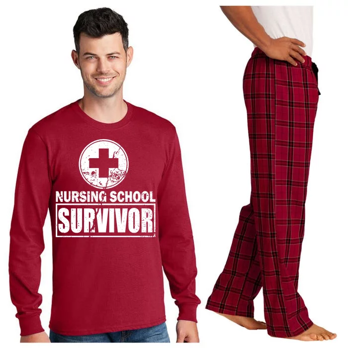 Nursing School Survivor Long Sleeve Pajama Set